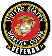 A picture of the united states marine corps veteran logo.